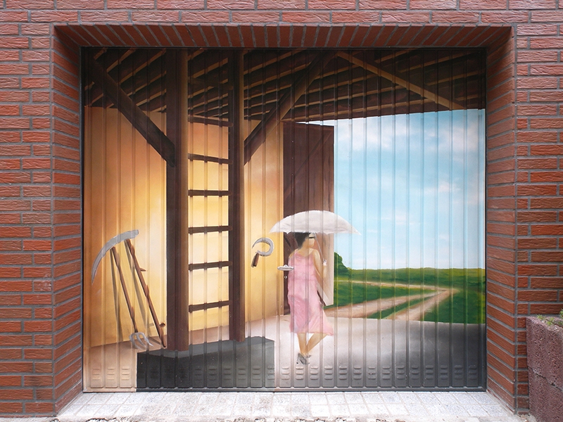 Garagengestaltung - Farbwandel // Fassadengestaltung