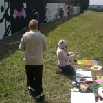 Farbwandel Fassadenkunst Graffiti Workshop