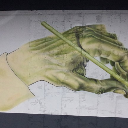 Farbwandel Fassadenkunst U-Bahnhof Bismarckplatz