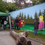 Farbwandel Fassadenkunst Schulprojekt