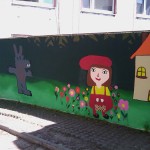 Farbwandel Fassadenkunst Schulprojekt