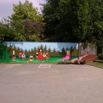 Farbwandel Fassadenkunst Schulprojekt