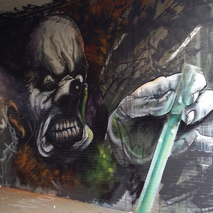 Farbwandel Fassadenkunst - freie Arbeiten