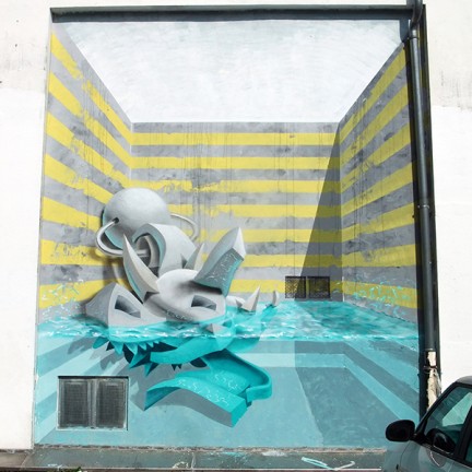 Farbwandel Fassadenkunst - freie Arbeiten