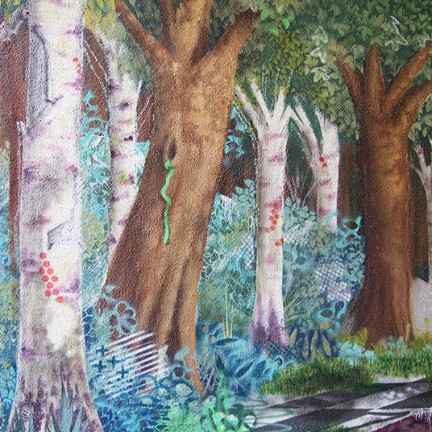 Farbwandel Fassadenkunst - freie Arbeiten