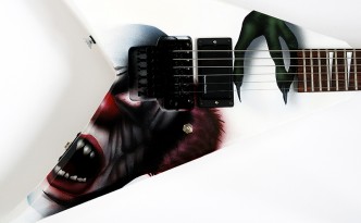 Airbrush auf Gitarre