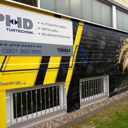 Farbwandel Fassadenkunst Bergbau im Ruhrgebiet