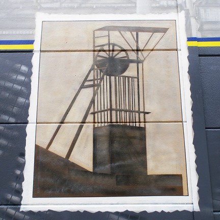 Farbwandel Fassadenkunst Bergbau im Ruhrgebiet