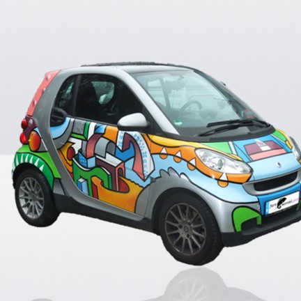 Farbwandel Fassadenkunst Fahrzeugbemalung