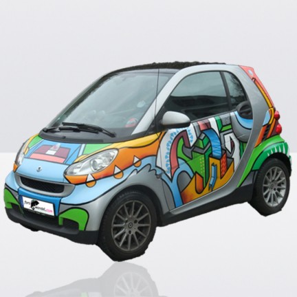 Farbwandel Fassadenkunst Fahrzeugbemalung