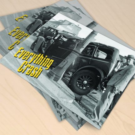 Farbwandel Fassadenkunst Grafikdesign Flyer Everything Crash