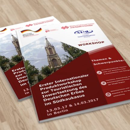 Farbwandel Grafikdesign Flyer Workshop