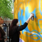 Farbwandel Fassadenkunst Toleranz Graffitiworkshop