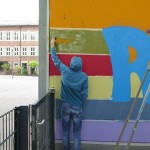 Farbwandel Fassadenkunst Toleranz Graffitiworkshop