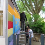Farbwandel Fassadenkunst Toleranz Graffitiworkshop