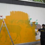 Farbwandel Fassadenkunst Toleranz Graffitiworkshop