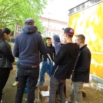 Farbwandel Fassadenkunst Toleranz Graffitiworkshop