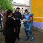 Farbwandel Fassadenkunst Toleranz Graffitiworkshop