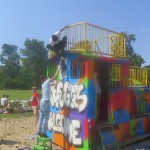 Farbwandel Fassadenkunst Welcomelab Graffitiworkshop