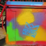 Farbwandel Fassadenkunst Welcomelab Graffitiworkshop