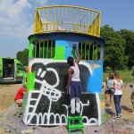 Farbwandel Fassadenkunst Welcomelab Graffitiworkshop