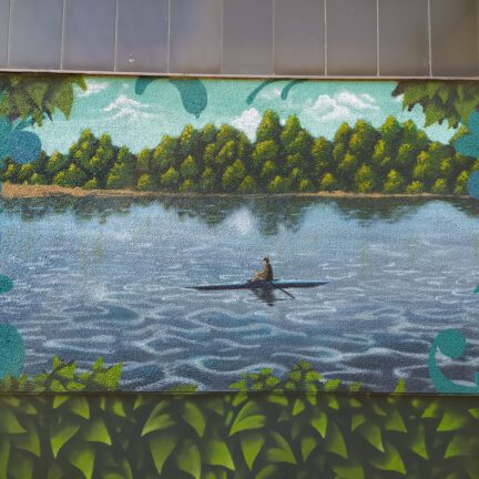 Neuenkirchen ThyssenGas Naturalismus Farbwandel Fassadenkunst Malerei