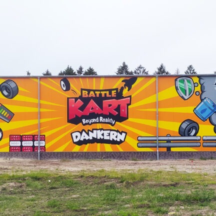 BattleKart Dankern Farbwandel Fassadenkunst